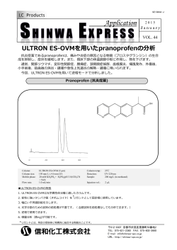 [Vol.44] ULTRON ES-OVM を用いた pranoprofen