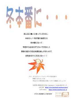 あんなに暑いと思っていたのに、 木枯らし 1 号が通り過ぎたら 冬本番に