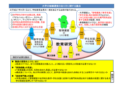 資料1 大学の組織運営のあり方に関する論点について