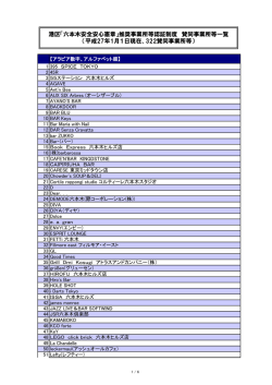 賛同事業所等一覧（PDF：253KB）