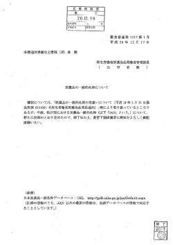 医薬品の一般的名称について (PDFファイル)