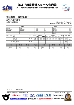 女子スペシャルジャンプ