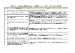 業者説明会における質疑応答要旨