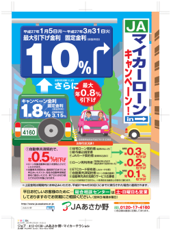 JAマイカーローンキャンペーン
