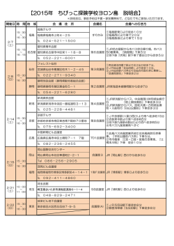 説明会場