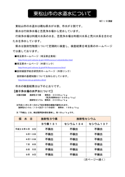 こちら - 東松山市水道課