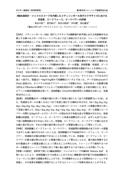 3軸加速度計・ジャイロスコープを内蔵したメディシンボール投げ