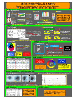 黒色付き糊の作製に関する研究
