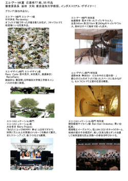 エコアート部門における受賞作品の詳細について [PDF 64 KB]