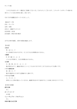診断サンプル - ogatism