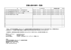 見積公募の案件一覧表 H27.1.8