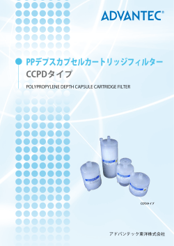 PPデプスカプセルカートリッジフィルター（CCPDタイプ）