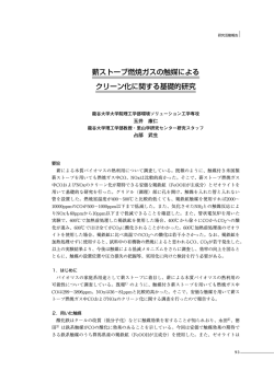 薪ストーブ燃焼ガスの触媒による クリーン化に関する基礎的研究