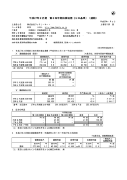 平成27年2月期 第3四半期決算短信〔日本基準〕（連結）