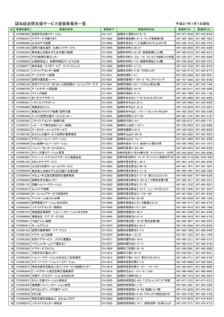 認知症訪問支援サービス登録事業所一覧（PDF形式：6KB）