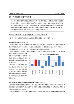 2014年12月 - 日経平均プロフィル