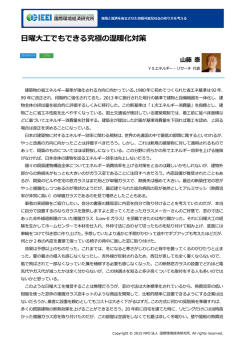 記事全文（PDF） - NPO法人 国際環境経済研究所｜International