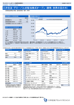 三井住友・グローバル好配当株式オープン (愛称：世界の豆の木)