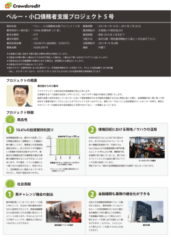 ペルー・小口債務者支援プロジェクト 5 号