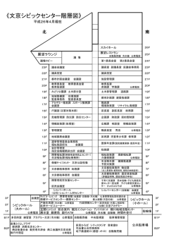 《文京シビックセンター階層図》