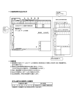 ＊ 大会参加料の払込の仕方 - 日本女子テニス連盟千葉県支部