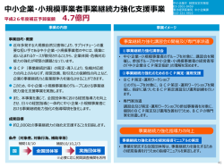 中小企業・小規模事業者事業継続力強化支援事業（PDF形式：365KB）