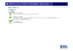 3Dプリンティングサービス(3Dデータルール)