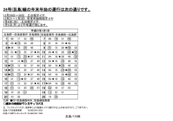 特別ダイヤ②