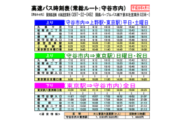 （常総ルート）時刻表（PDF：164KB）