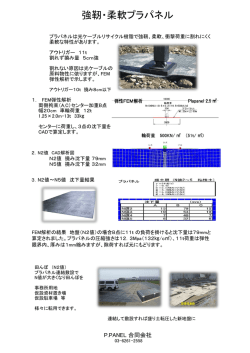 FEM弾性解 - P．PANEL合同会社