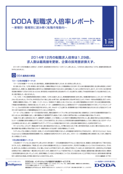 DODA 転職求人倍率レポート - 採用・求人広告