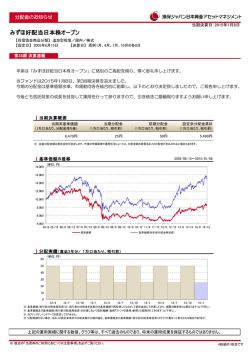 分配金のお知らせ - 損保ジャパン日本興亜アセットマネジメント