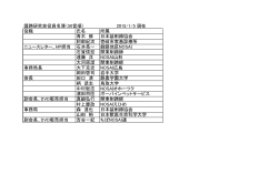 2014年護蹄研役員名簿 - 公益社団法人日本装削蹄協会
