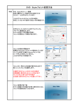 DVD Stylerフォント変更方法