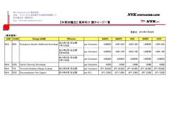 南米東岸 - NYK Container Line