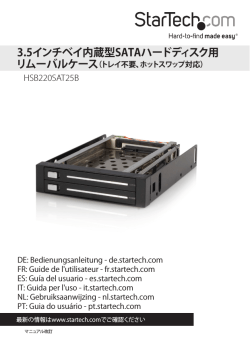 3.5インチベイ内蔵型SATAハードディスク用