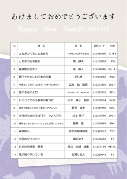 Happy New Year2015/01/01