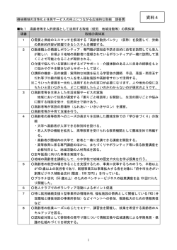 資料4 備後圏域の活性化と住民サービスの向上につながる広域的な取組