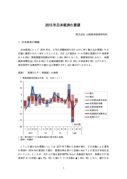 「2015年日本経済の展望 （PDF）」をリリース