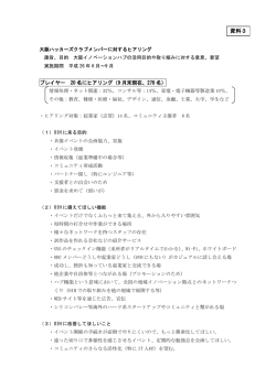 （プレイヤー、パートナー）へのヒアリング状況について (pdf, 184.45KB)