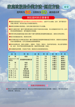 How to Sort and Dispose of Household Garbage(Chinese)（PDF