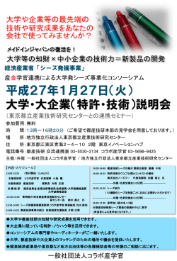 詳細(PDF) - コラボ産学官