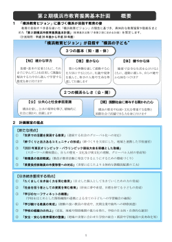 「第2期横浜市教育振興基本計画」（概要版）