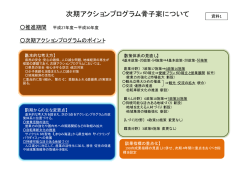 資料1：次期アクションプログラムの骨子案（PDF：64KB）