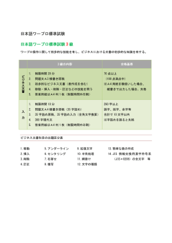 試験内容詳細