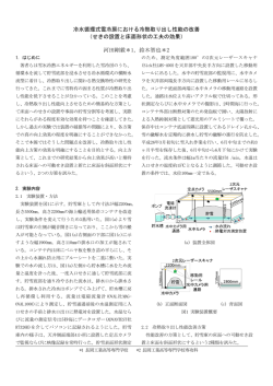 冷水循環式雪冷房における冷熱取り出し性能の改善 （せきの設置と床面