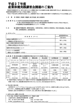 産業医学振興財団では、 時代の変化に応じた課題に