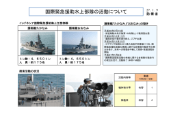 （参考）国際緊急援助水上部隊の活動について（PDF:177KB）