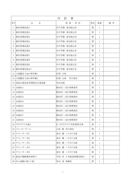 内 訳 書