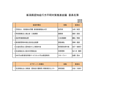 委員名簿（PDF形式 35 キロバイト）